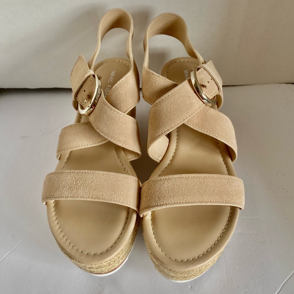 Marc Fisher Cream Sandals